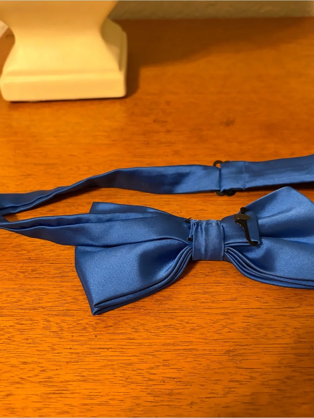 Source Unknown Royal Blue Satin Pre-Tied Bow Tie